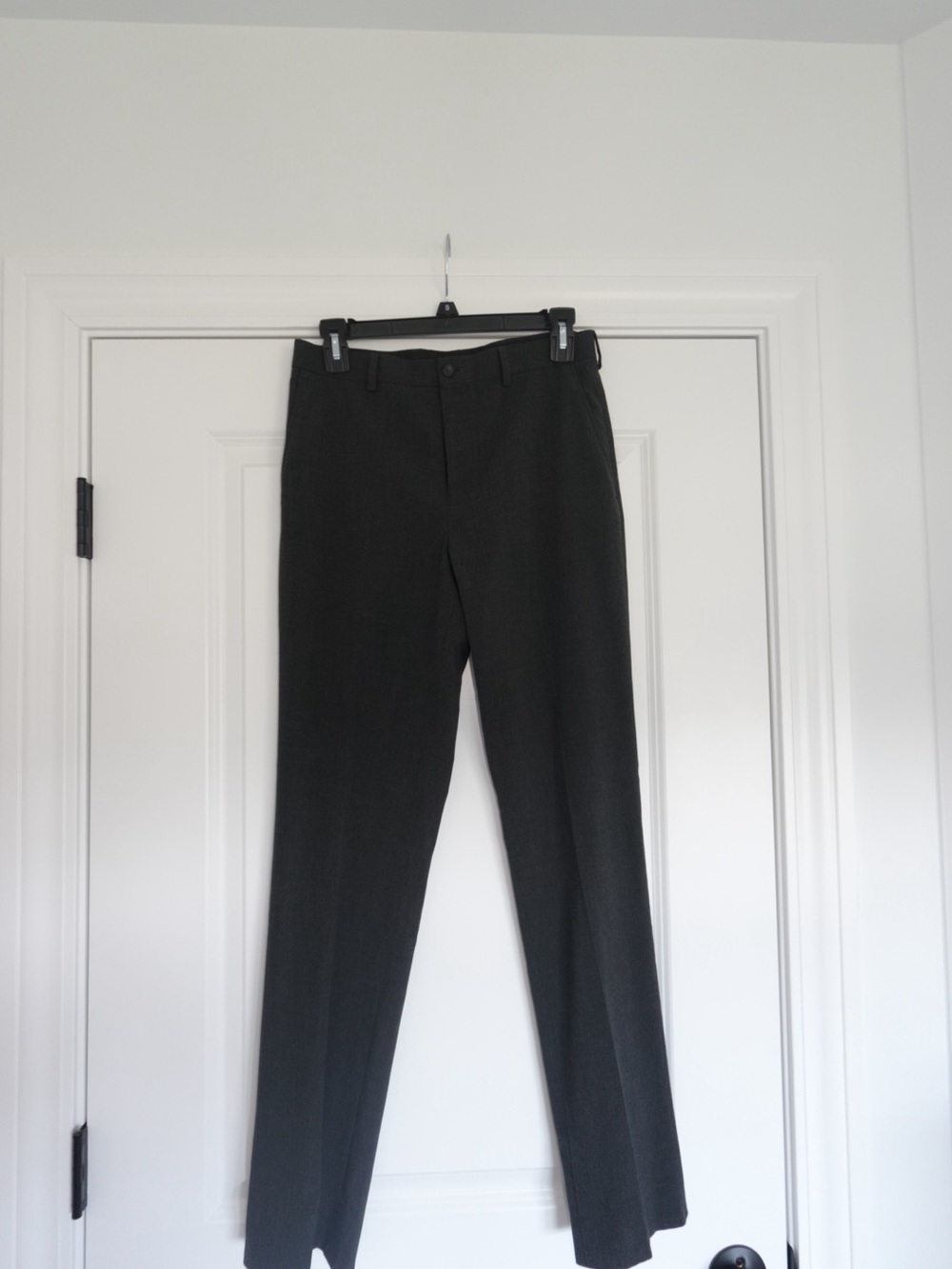 Boy's Charcoal Grey Dress Pants - Tailored Straight Leg